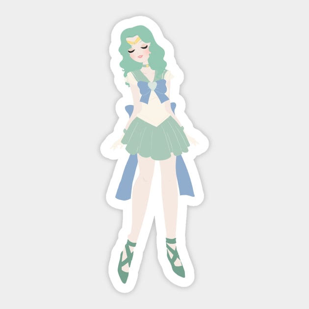 Michiru Sticker by littlemoondance